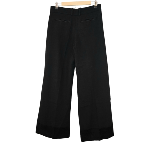 Zara Limited Edition Sateen Hem Wool Pants - Picture 11 of 11